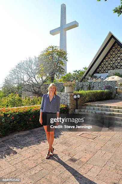 Maria Sharapova enjoys her free time in Acapulco while in town for the Abierto Mexicano Telcel Tennis Tournament on February 21, 2015 in Acapulco,...