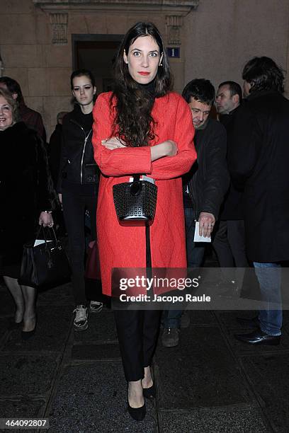 Tatiana Santo Domingo attends the Giambattista Valli show as part of Paris Fashion Week Haute Couture Spring/Summer 2014 on January 20, 2014 in...