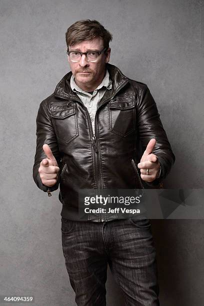 Actor Rhys Darby poses for a portrait during the 2014 Sundance Film Festival at the WireImage Portrait Studio at the Village At The Lift Presented By...