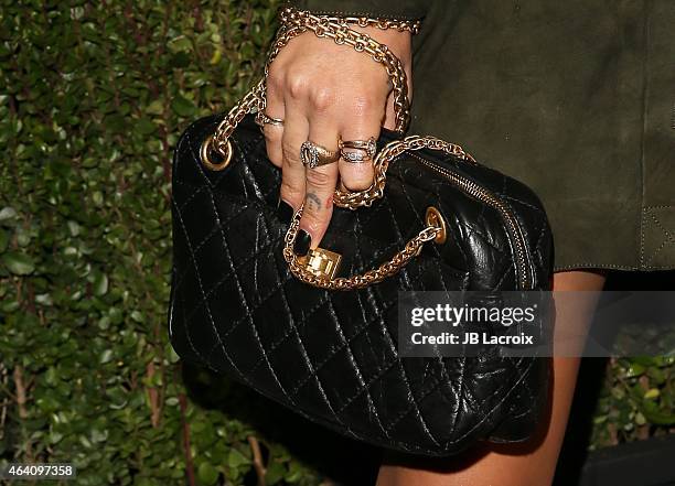 Zoe Kravitz attends the Chanel And Charles Finch Pre-Oscar Dinner at Madeo Restaurant on February 21, 2015 in West Hollywood, California.