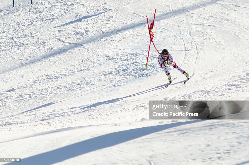 Anna Fenninger (AUT) on the course at 51st Golden fox in...