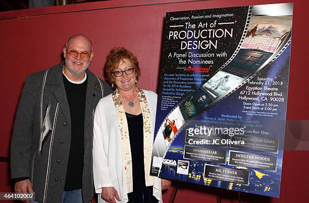 Thomas A. Walsh and Rosemary Brandenburg attend The Art of Production Design presented by The Art Directors Guild and Set Decorators Society of...