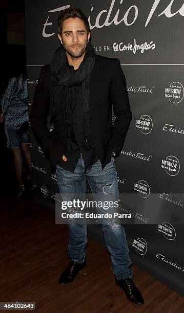 Roberto Leal attends Emidio Tucci new collection photocall at Calderon theatre on January 20, 2014 in Madrid, Spain.