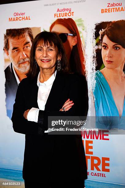 Director Catherine Castel attends the "Belle Comme La Femme D'un Autre" Paris Premiere At UGC Bercy on January 20, 2014 in Paris, France.