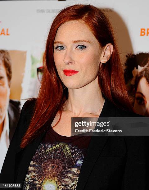 Actress Audrey Fleurot attends the "Belle Comme La Femme D'un Autre" Paris Premiere At UGC Bercy on January 20, 2014 in Paris, France.