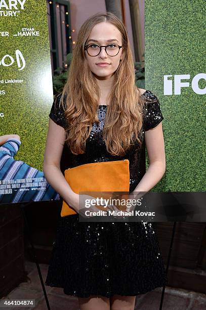 Actress Zoe Graham attends the AMC Networks and IFC Films Spirit Awards After Party on February 21, 2015 in Santa Monica, California.