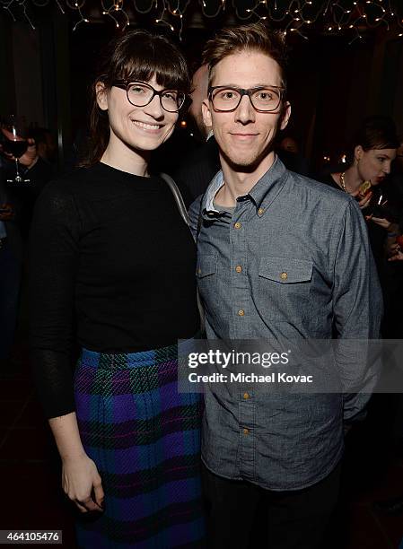 Director John Maloof and Drew Maloof attend the AMC Networks and IFC Films Spirit Awards After Party on February 21, 2015 in Santa Monica, California.