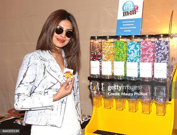 Priyanka Chopra attends GBK 2015 Pre-Oscar Awards luxury gift lounge on February 21, 2015 in Los Angeles, California.