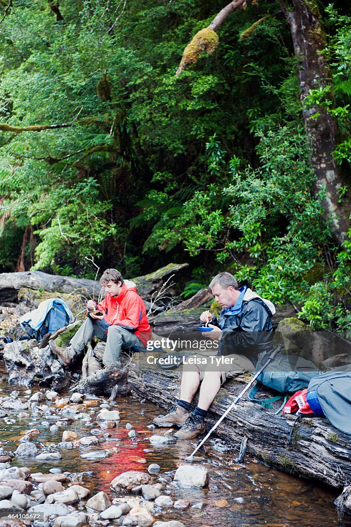 Lunch by the Huskinsson River on the Tarkine Getaway with...