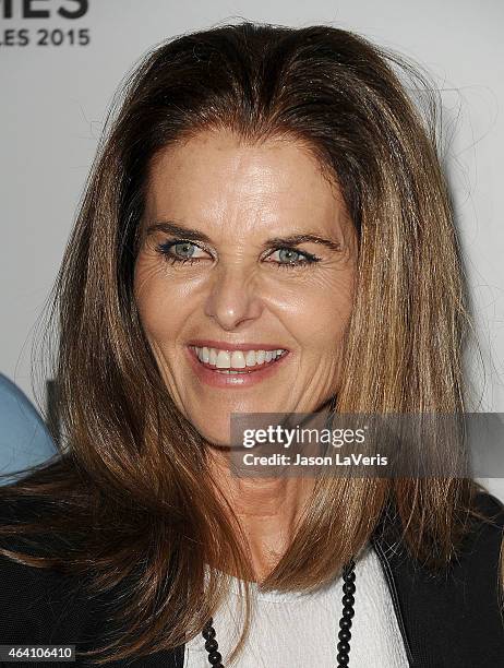 Maria Shriver attends the 3rd annual Gold Meets Golden at Equinox Sports Club West LA on February 21, 2015 in Los Angeles, California.