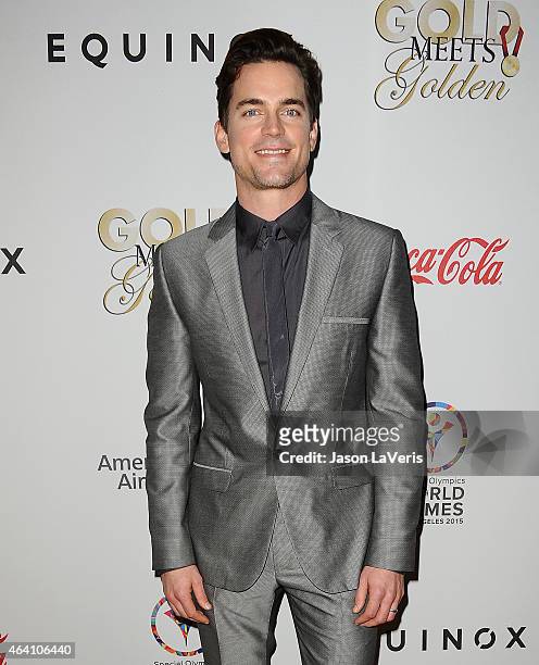 Actor Matt Bomer attends the 3rd annual Gold Meets Golden at Equinox Sports Club West LA on February 21, 2015 in Los Angeles, California.