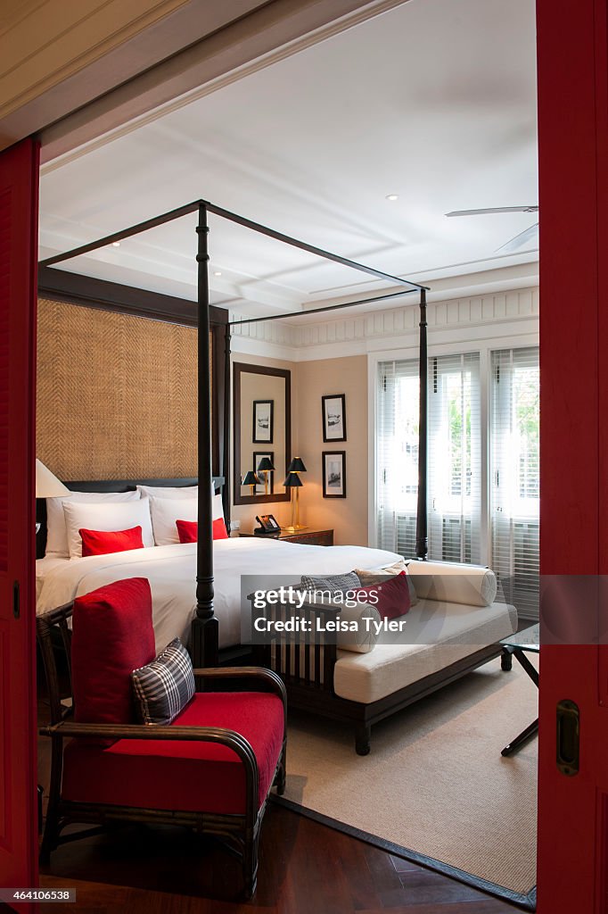 A guest room at 137 Pillar House, a luxury hotel built...