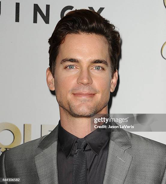 Actor Matt Bomer attends the 3rd annual Gold Meets Golden at Equinox Sports Club West LA on February 21, 2015 in Los Angeles, California.