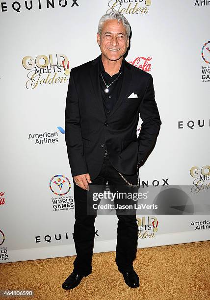 Greg Louganis attends the 3rd annual Gold Meets Golden at Equinox Sports Club West LA on February 21, 2015 in Los Angeles, California.