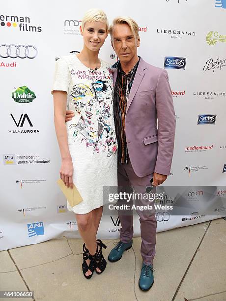 Fashion designer Wolfgang Joop and Lisa attend the German Films and the Consulate General of the Federal Republic Of Germany's German Oscar nominees...