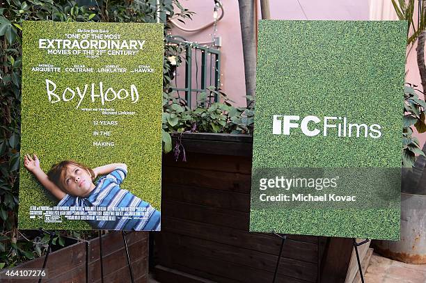 General view of atmosphere at the AMC Networks and IFC Films Spirit Awards After Party at 41 Ocean Club on February 21, 2015 in Santa Monica,...