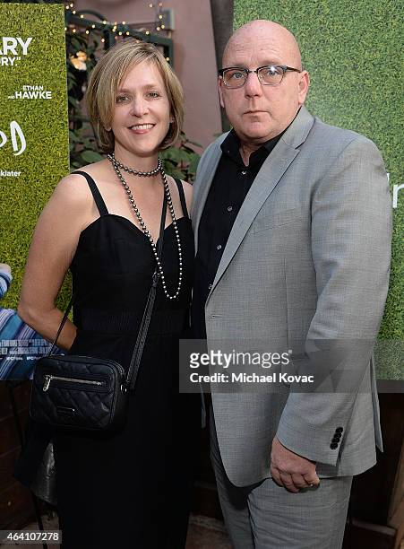 Art directors Ellen Lampl and Rodney Becker attends the AMC Networks and IFC Films Spirit Awards After Party on February 21, 2015 in Santa Monica,...