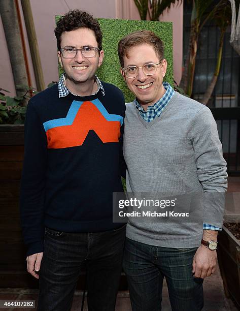 Writer Craig Johnson and Adam Roberts attend the AMC Networks and IFC Films Spirit Awards After Party on February 21, 2015 in Santa Monica,...