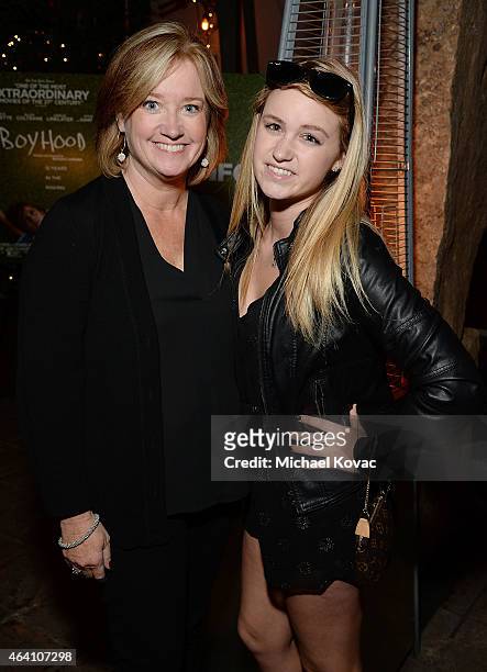 Films' Lisa Schwartz and Grace Mondics attend the AMC Networks and IFC Films Spirit Awards After Party on February 21, 2015 in Santa Monica,...