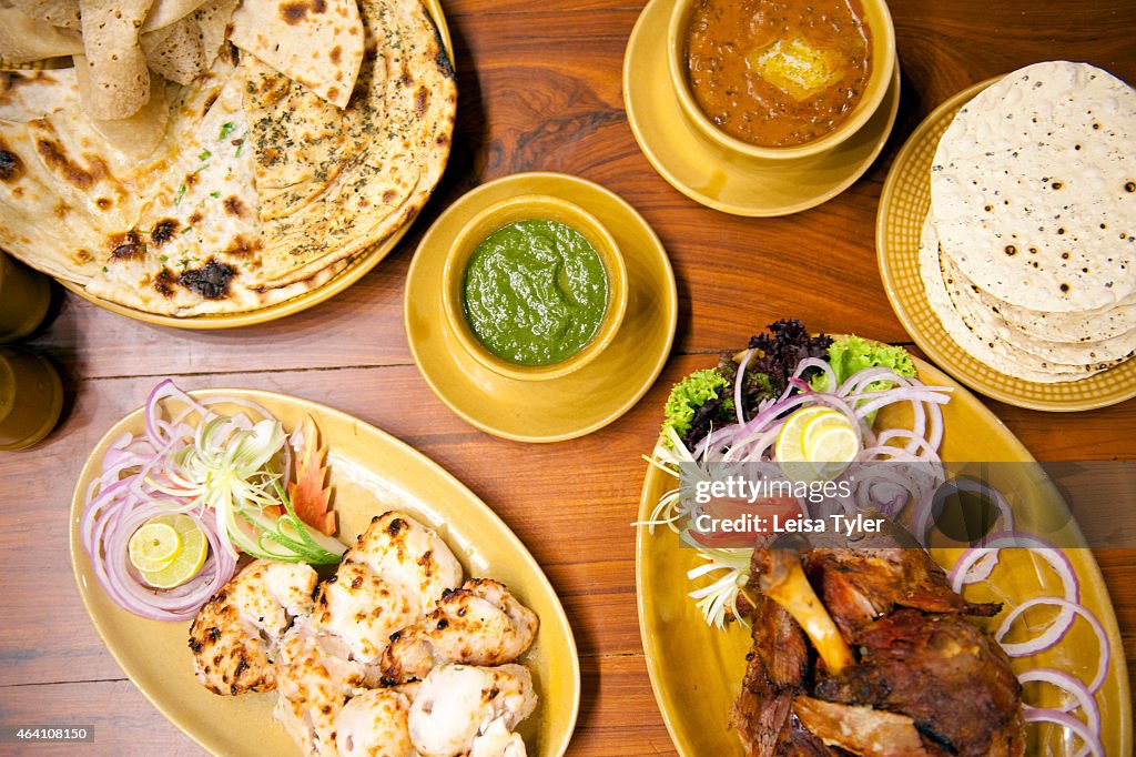 A spread of dishes at Bukhara, a traditional North-West...