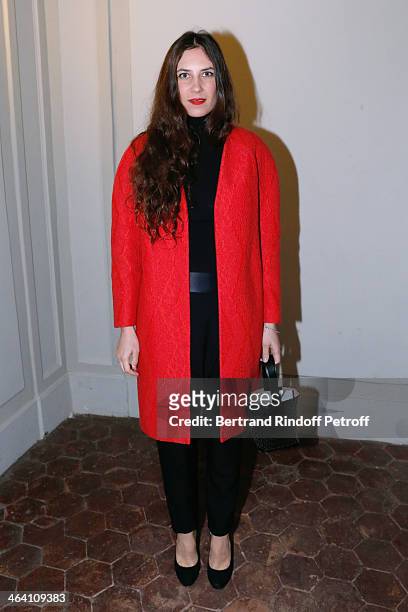 Tatiana Casiraghi attends the Giambattista Valli show as part of Paris Fashion Week Haute Couture Spring/Summer 2014 on January 20, 2014 in Paris,...