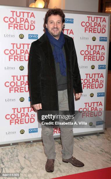 Director Leonardo Pieraccioni attends 'Tutta colpa di Freud' premiere at Teatro dell'Opera on January 20, 2014 in Rome, Italy.