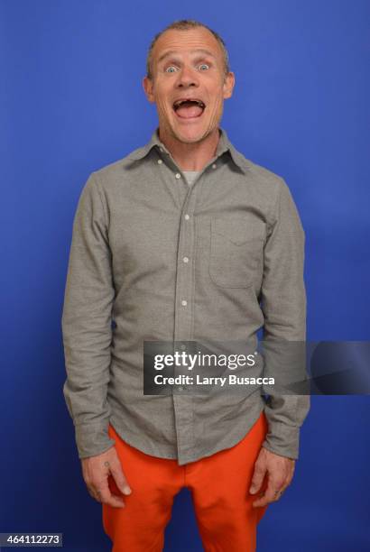 Flea poses for a portrait during the 2014 Sundance Film Festival at the Getty Images Portrait Studio at the Village At The Lift Presented By...