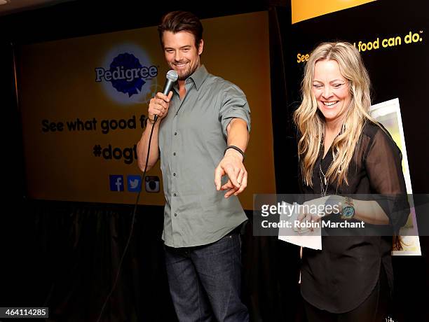 Josh Duhamel And David Ortiz with Tierney Monaco Team Up With Pedigree To Launch New Storytelling Campaign At 2014 Sundance Film Festival at Haven at...