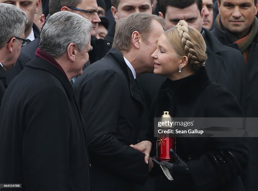 Ukraine Commemorates First Anniversary Of Maidan Killings And Yanukovich Ouster