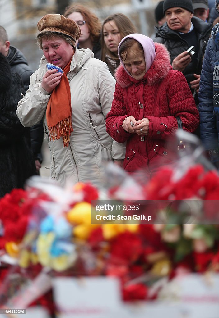 Ukraine Commemorates First Anniversary Of Maidan Killings And Yanukovich Ouster