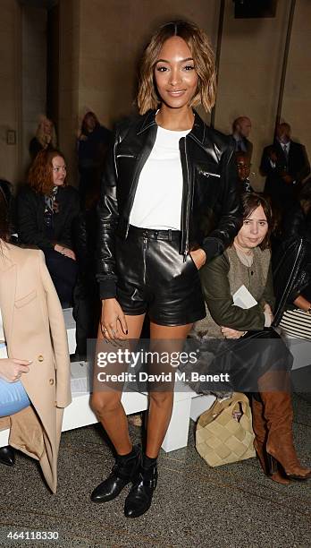 Jourdan Dunnattends the Topshop Unique show during London Fashion Week Fall/Winter 2015/16 at Tate Britain on February 22, 2015 in London, England.