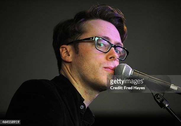 Musician Jeremy Messersmith performs at the ASCAP Music Cafe during the 2014 Sundance Film Festival at Sundance ASCAP Music Cafe on January 20, 2014...