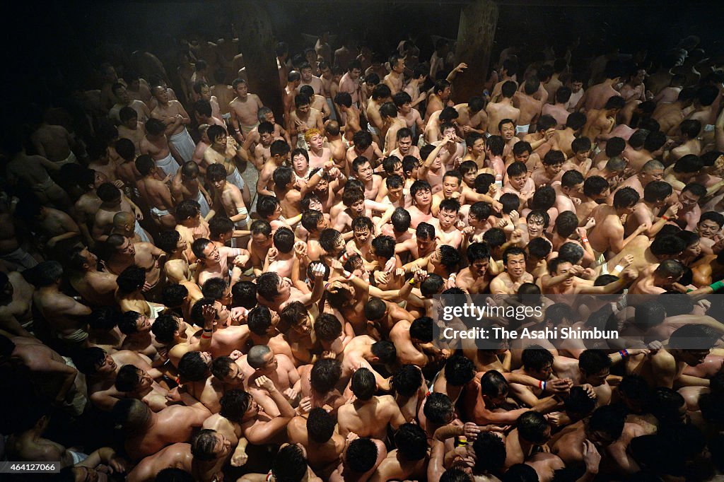 Naked Festival Takes Place At Saidaiji Temple