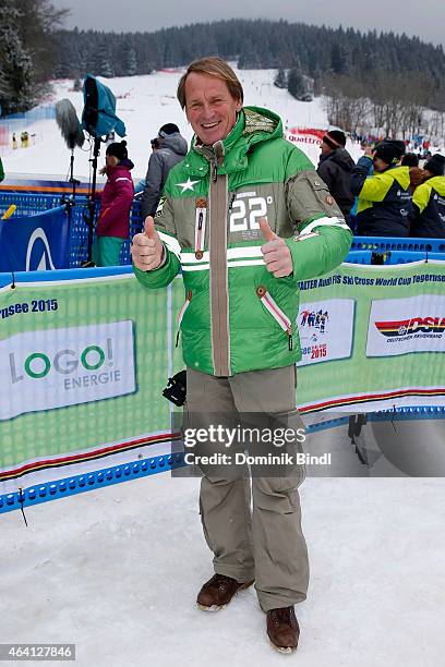 Markus Wasmeier attends the Audi FIS Ski Cross World Cup 2015 on February 22, 2015 in Tegernsee, Germany.