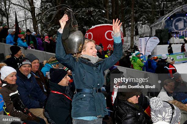 Maria Furtwaengler attends the Audi FIS Ski Cross World Cup 2015 on February 22, 2015 in Tegernsee, Germany.