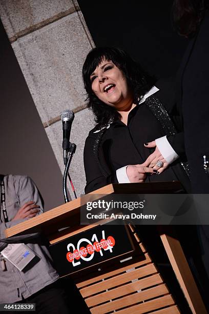 Jane Pollard attends the "20,000 Days On Earth" premiere at Egyptian Theatre on January 20, 2014 in Park City, Utah.