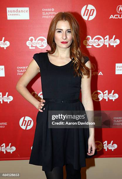 Actress Hana Selimovic attends the "The Disobedient" Premiere during the 2014 Sundance Film Festival at Egyptian Theatre on January 20, 2014 in Park...