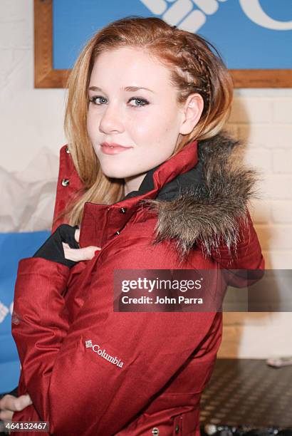 Madisen Beaty attends the Columbia Lounge at The Village At The Lift Day 4 on January 20, 2014 in Park City, Utah.