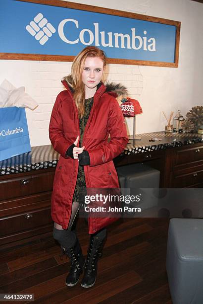 Madisen Beaty attends the Columbia Lounge at The Village At The Lift Day 4 on January 20, 2014 in Park City, Utah.