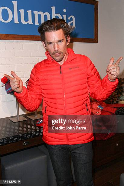 Ethan Hawke attends the Columbia Lounge at The Village At The Lift Day 4 on January 20, 2014 in Park City, Utah.