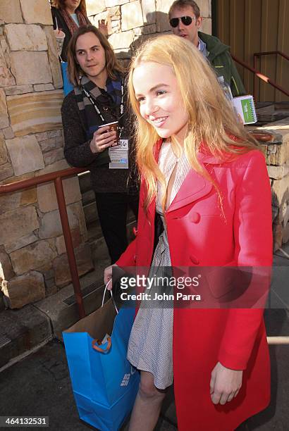 Morgan Saylor attends the Columbia Lounge at The Village At The Lift Day 4 on January 20, 2014 in Park City, Utah.