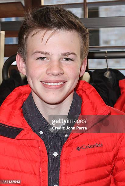 Josh Wiggins attends the Columbia Lounge at The Village At The Lift Day 4 on January 20, 2014 in Park City, Utah.