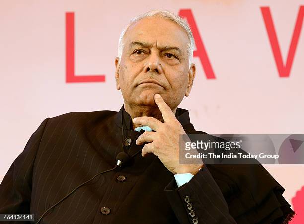 Yashwant Sinha during the seventh edition of the ZEE Jaipur Literature Festival on Monday, January 20, 2014.