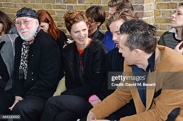 Albert Watson, Stella Tennant, Luke Treadaway and Robert Montgomery attend the Pringle of Scotland Fully Fashioned Exhibition and Autumn/Winter 2015...