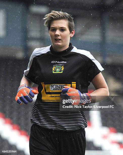 Charlotte Haynes of Yeovil Town Ladies in action during the pre-season friendly between Liverpool Ladies and Yeovil Town Ladies at Select Security...