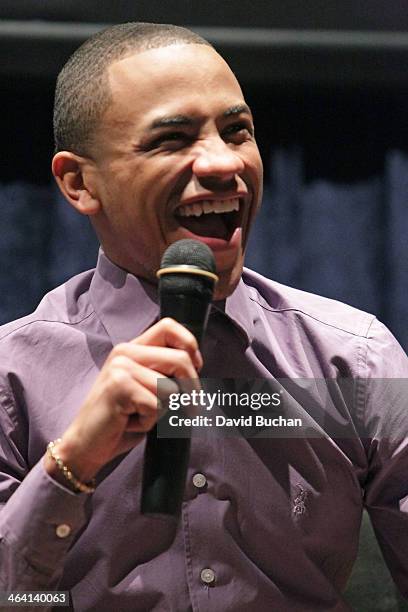Actor Tequan Richmond attends Film Independent presents Spirit Award Nominee screening and Q&A of "Blue Caprice" at Regal Cinemas L.A. Live on...
