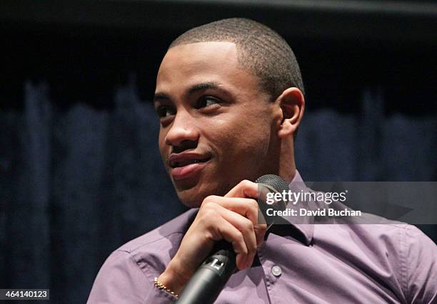 Actor Tequan Richmond attends Film Independent presents Spirit Award Nominee screening and Q&A of "Blue Caprice" at Regal Cinemas L.A. Live on...