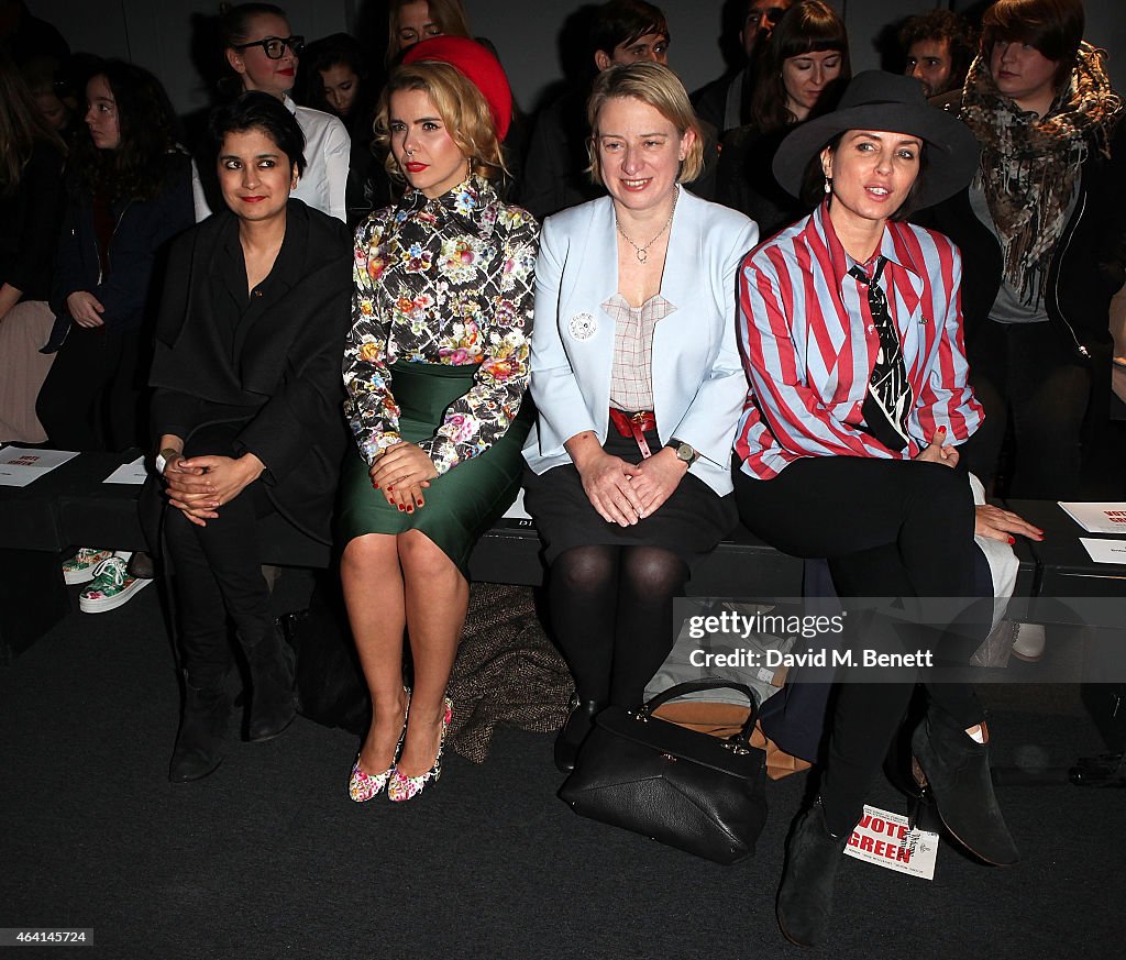 Vivienne Westwood Red Label - Front Row - LFW FW15