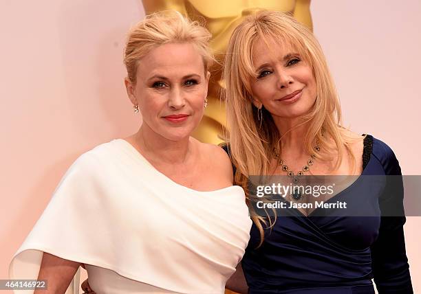 Actresses Patricia Arquette and Rosanna Arquette attend the 87th Annual Academy Awards at Hollywood & Highland Center on February 22, 2015 in...