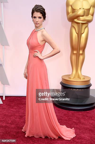 Actress Anna Kendrick attends the 87th Annual Academy Awards at Hollywood & Highland Center on February 22, 2015 in Hollywood, California.